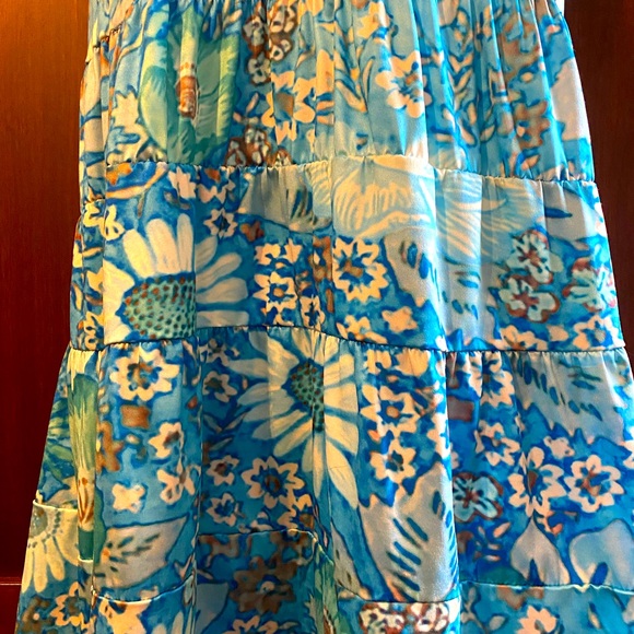 Boho Beach Hut (Cinnie) bohemian inspired floral ruffle dress - SZ XL - NEW - Picture 6 of 13